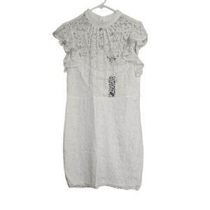 Lulu's White Lace Mini Dress